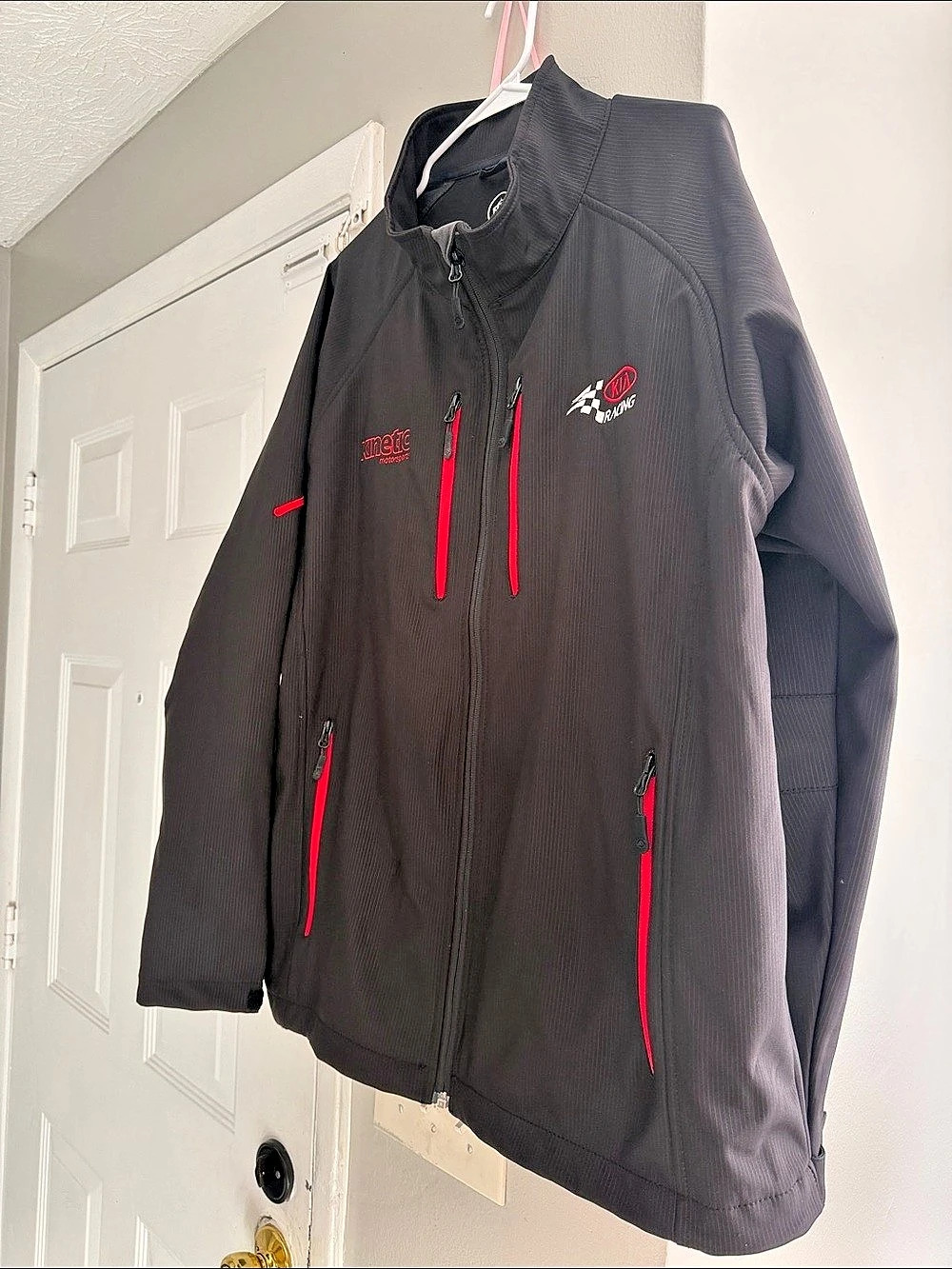 Stormtech Kia Racing Performance Softshell Jacket Black & Red XL - Picture 2 of 4